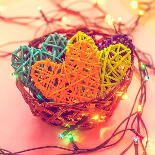 Miniatura 5 de MECCANIXITY 8 piezas de jarrón de ratán en forma de corazón de ratán natural para decoración del día de San Valentín, decoración del hogar, boda,