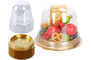 Whaline 50Pcs 4.3Inch Disposable Charcuterie Cups with Lids