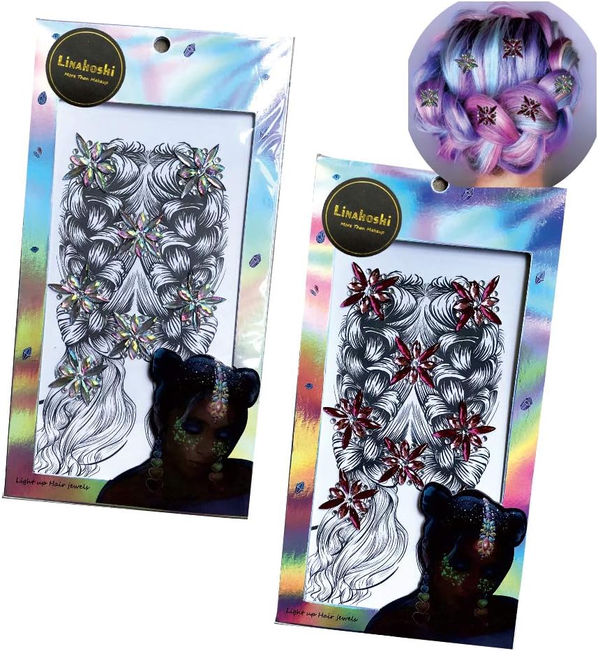 LinahoshiWedding Bridal Goddess Bohemian Boho Rhinestone Hair Jewelry Sticker
