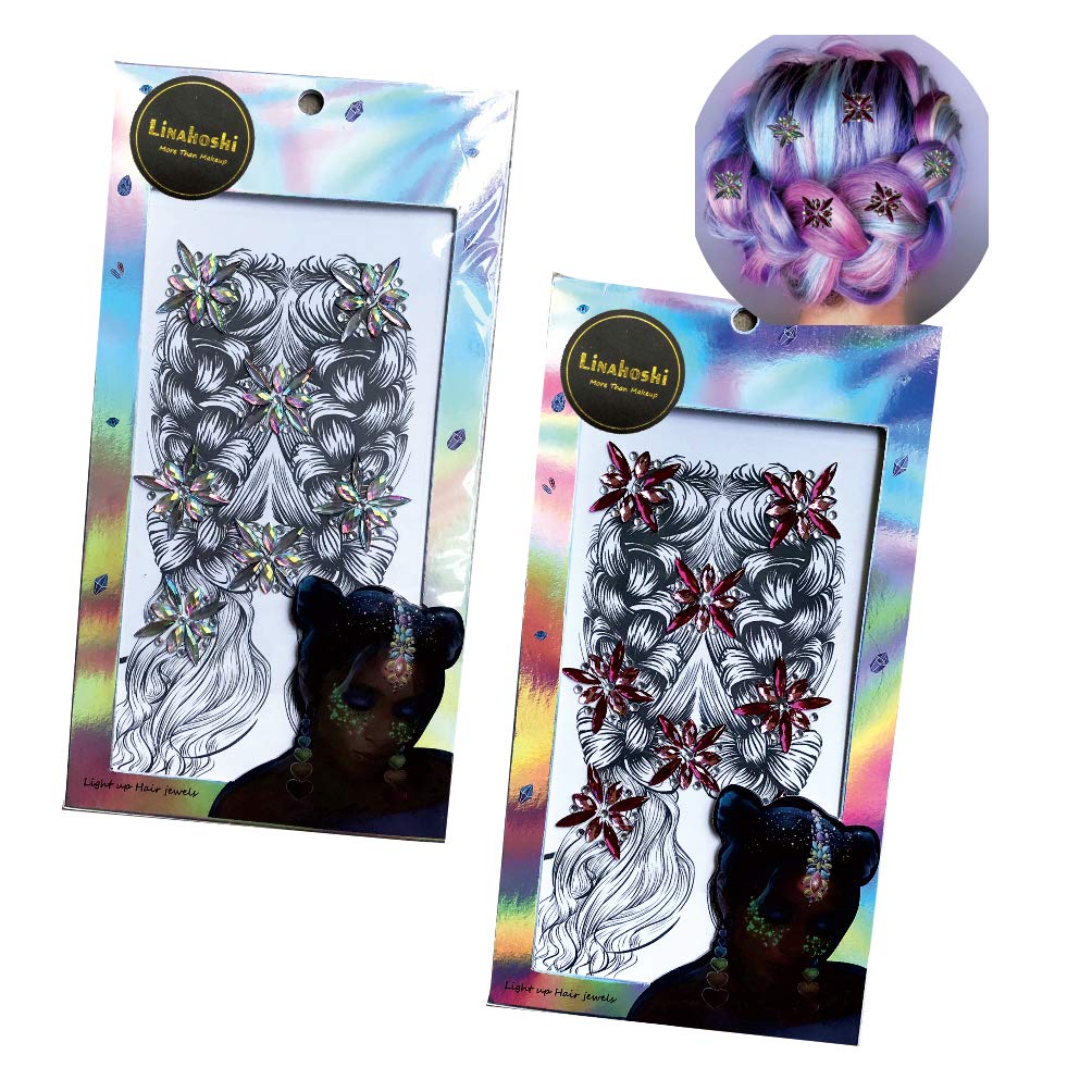 LinahoshiWedding Bridal Goddess Bohemian Boho Rhinestone Hair Jewelry Sticker