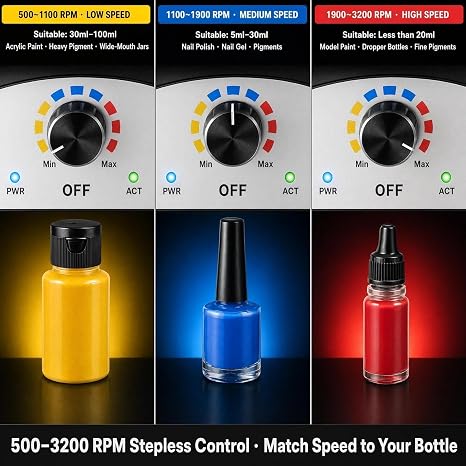 Vortex Mixer Model Paint Shaker for Hobby,Nail & Miniatures Paints