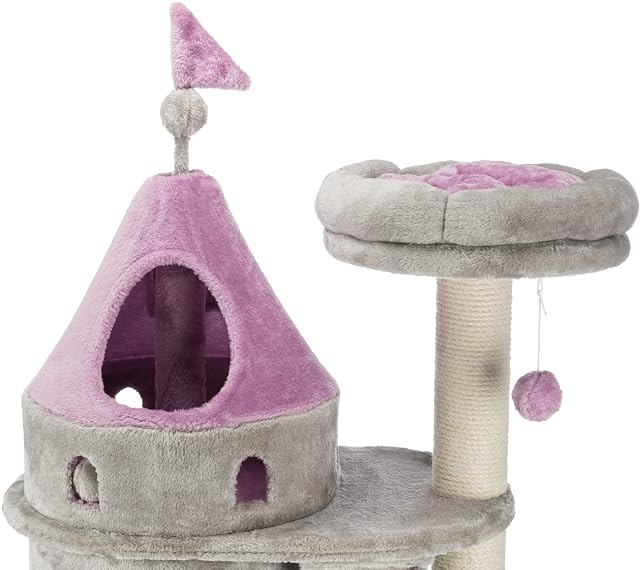Foto 7 de 8 de Trixie My Kitty Darling Castle Condo, Poste rascador, árbol para Gatos, Muebles para Gatos, pompón