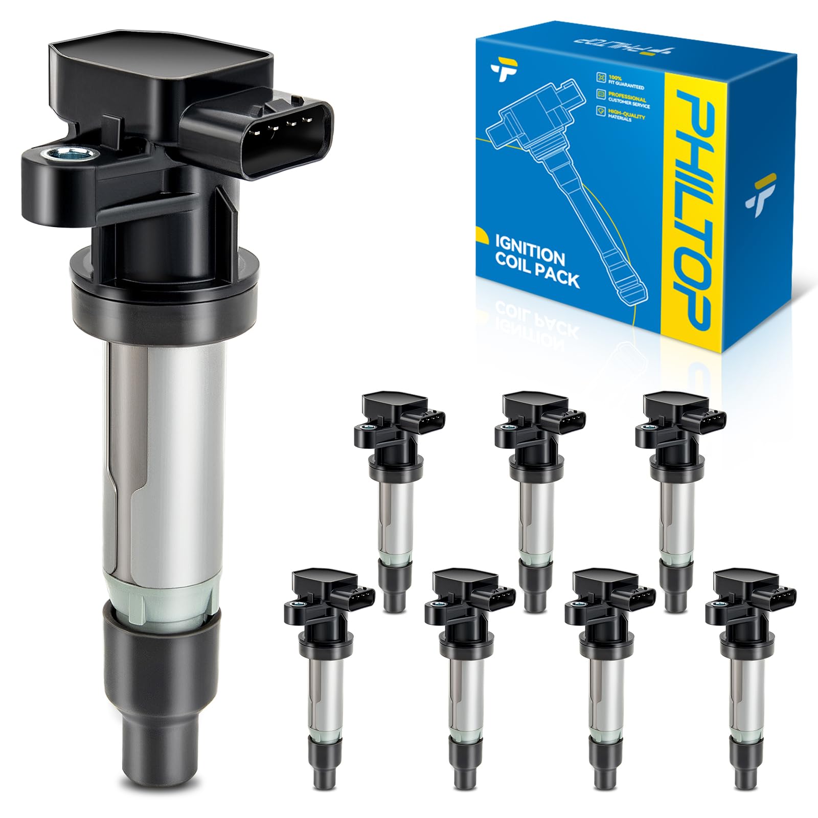 PHILTOP UF543 Ignition Coil Pack Fit for 2007-2011 Cadillac DTS