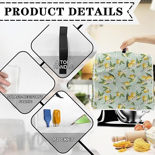 Vista 172 de Funda para batidora de Navidad para Kitchen Aid de 4.5 a 5 cuartos de galón, cubiertas antipolvo para electrodomésticos pequeños de hombre de Un