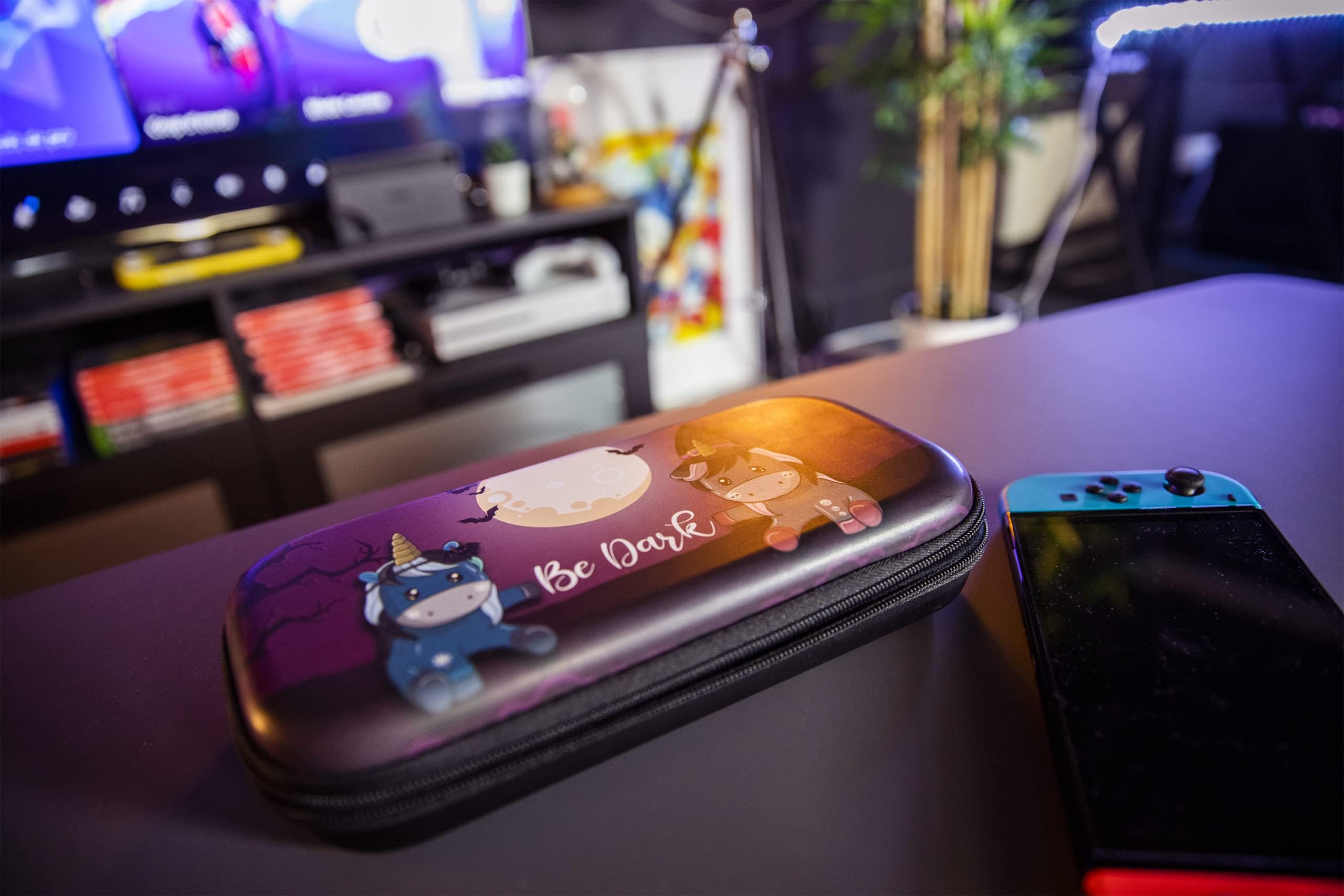 Konix My Hero Academia Funda de protección y Transporte para Nintendo Switch, Switch Lite y Switch OLED - 8 Juegos - Diseño My Hero Academia - Negro — view 13