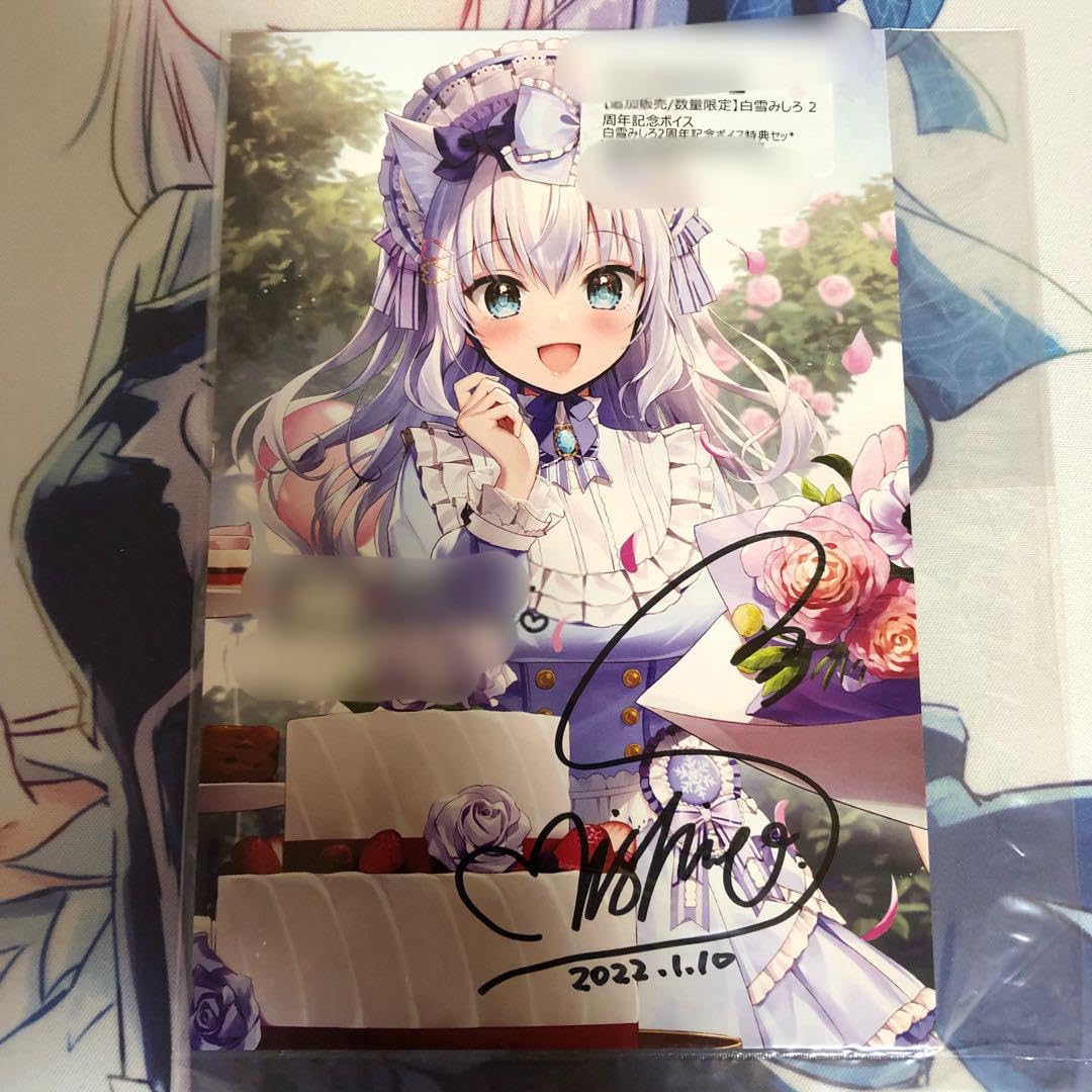 白雪みしろ のりプロ ポストカード 直筆サイン入りナイキ VAPOR PRO