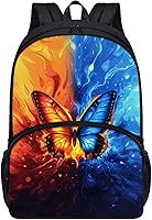 Vista 199 de American Flag Fire Galaxy Pattern Kids Backpack for Boys Girls Elementary Students Bookbag Middle School Bag Lightweight Children Travel Bag