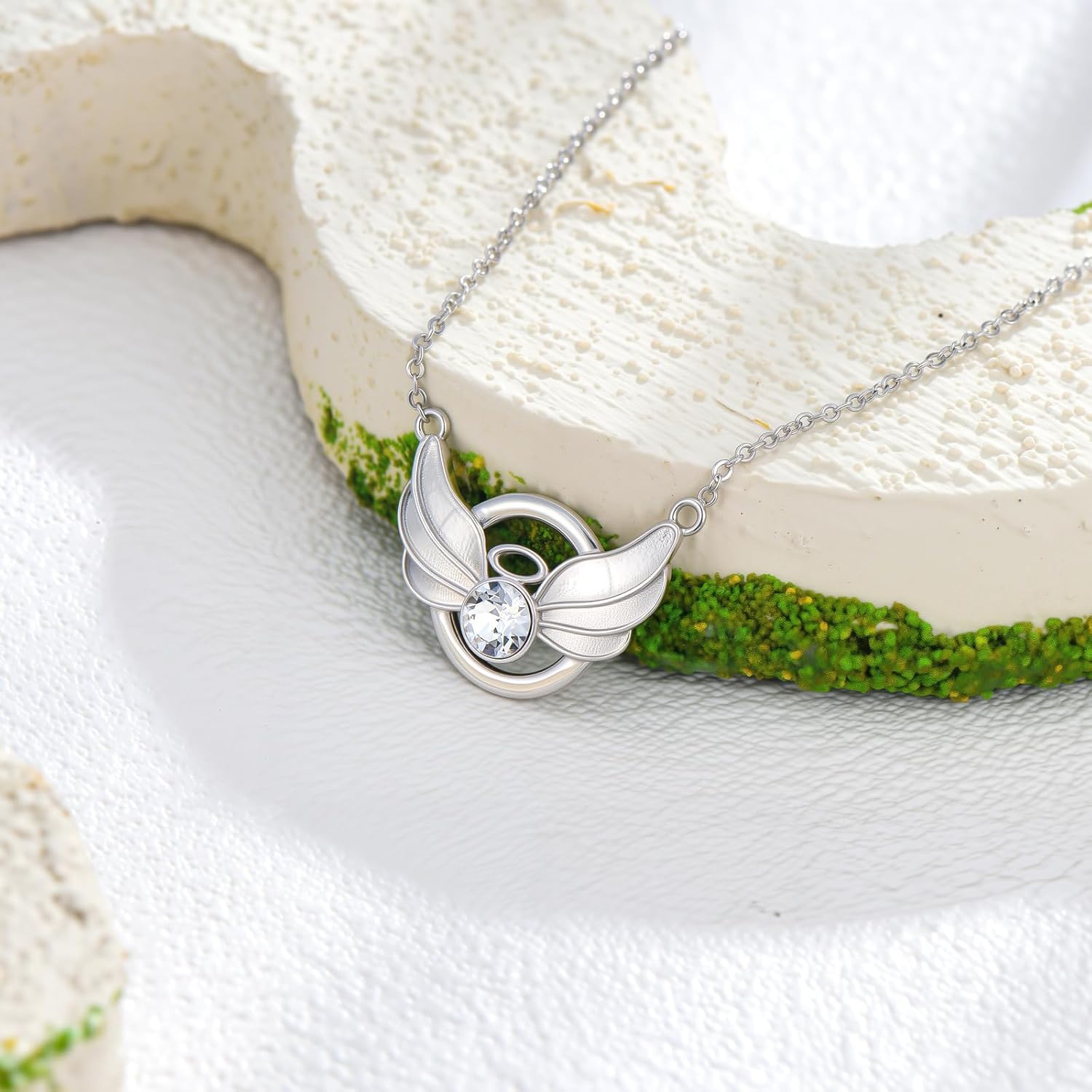 Angel Wings Necklace 925 Sterling Silver Angel Wing Pendant Necklace for Women Wings Necklace Valentines Day Gifts - Image 3