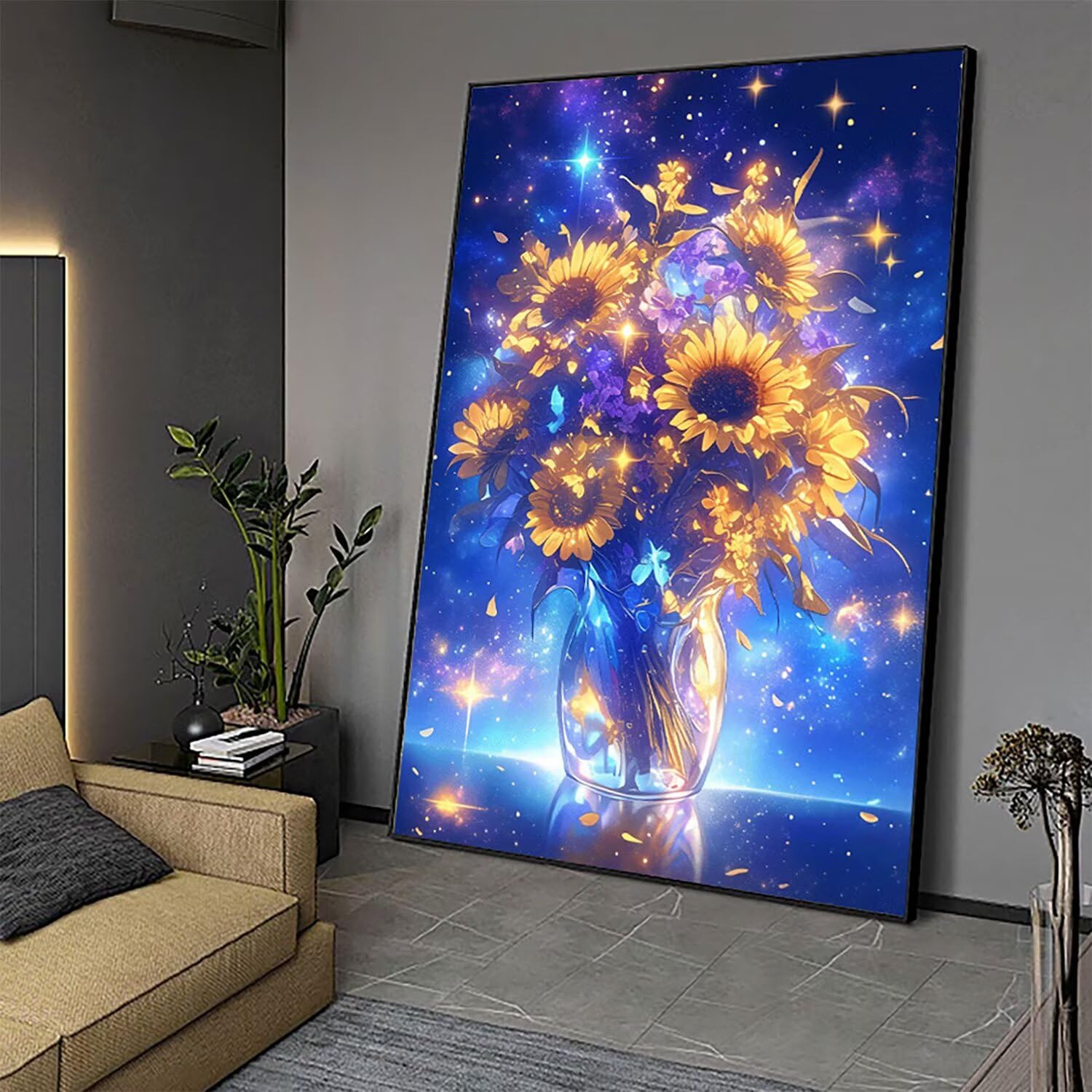 Diament Malarstwo Sen Diament Malarstwo Dorosły Duży XXL 90x60cm 5D Flower Painting Diament Zestaw Kryształowy Zestaw Rzemiosła z akcesoriami do dekoracji ścian, Kreatywny wypoczynek Dorosły Kobieta