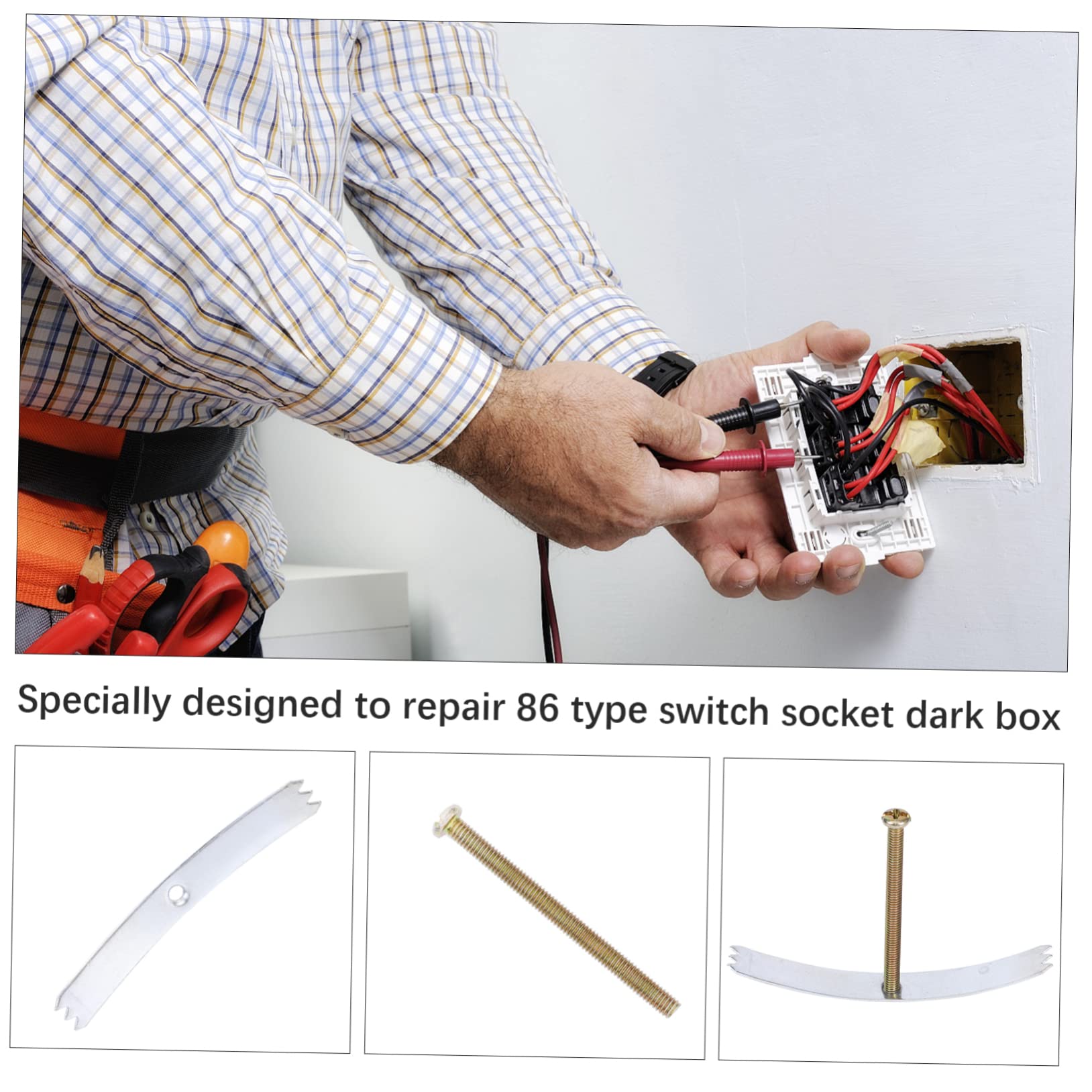 Kit De Reparación Para Enchufes E Interruptores - 20 Piezas Con Tornillos - Fácil Montaje Y Ahorro De Tiempo