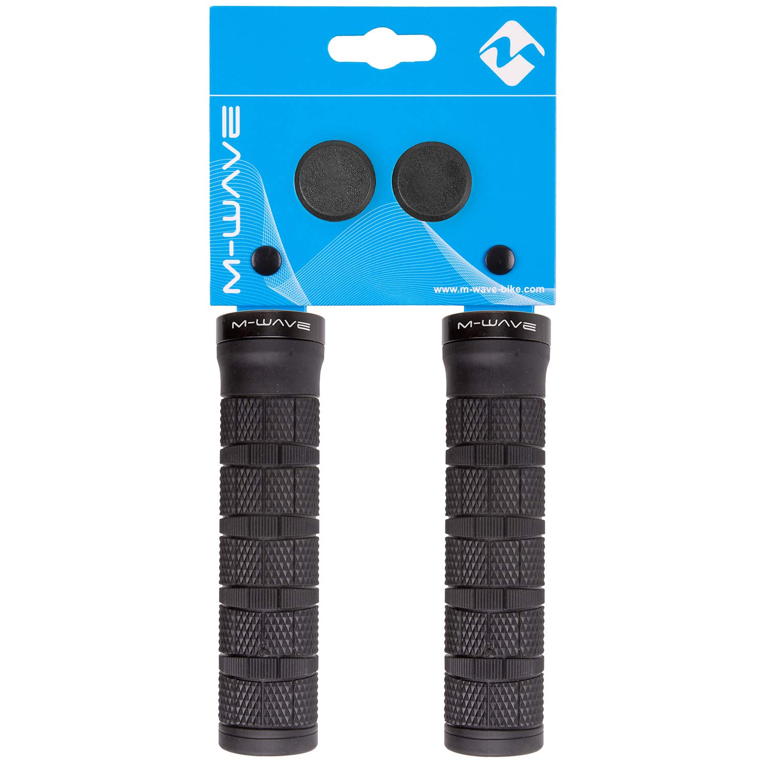 M-Wave Cloud Slick Fix 6 Poignées De Vélo – Fixation Par Vis, Longueur 130 Mm, Double Composant, Confort Et Adhérence Supérieure – Noir