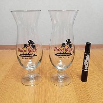 Amazon | ハードロックカフェ(グアム) グラス2個セット | ノー
