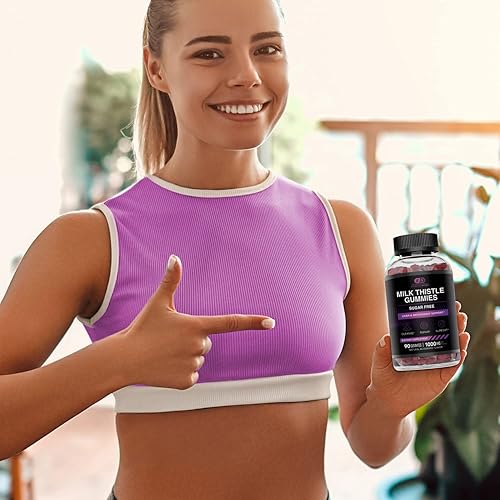 Miniatura 5 de EFFECTIVE NUTRA Gomitas de cardo mariano | Extracto de cardo mariano sin azúcar, 1000 mg para desintoxicación hepática y apoyo antioxidante, vegano,