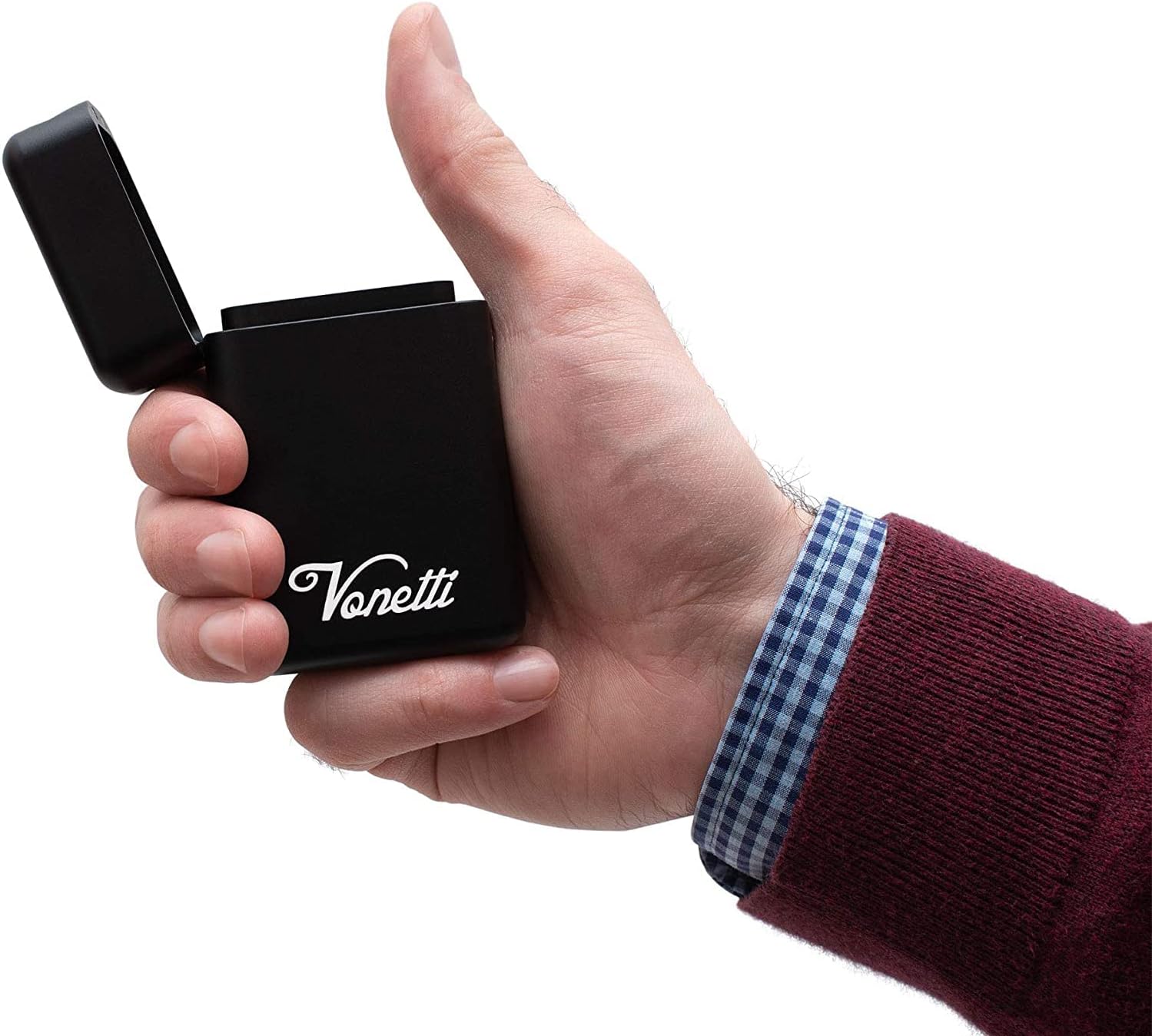 VONETTI Alpha Shield BUSINESSMAN - Premium RFID Signal Blocker Box - Smart Car Key Faraday Signal Protector, Keyless Go RFID Blocking Case, Crypto Wallet Safe Box, Faraday Tin (Black)