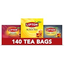 Lipton Black Tea Bags, Three Flavor Bundle 140 Tea Bags