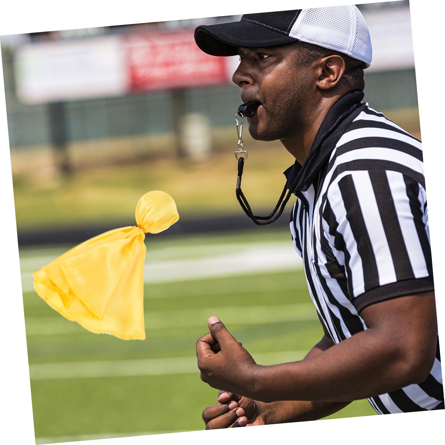 Drapeaux de Pénalité de Football avec Bean Bag Arbitre Drapeaux Jaunes et Bean Bag Bleu Accessoires pour Matchs de Football Américain
