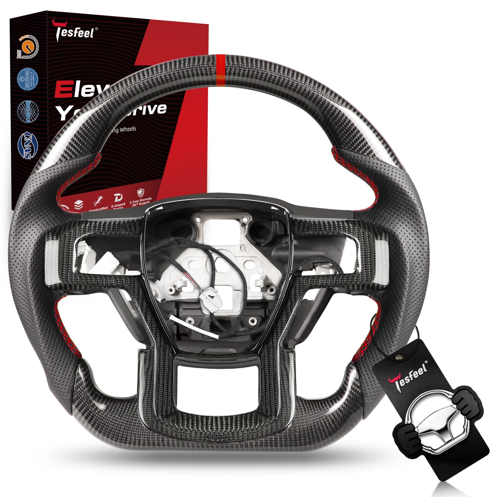 TESFEEL Carbon Fiber Steering Wheel