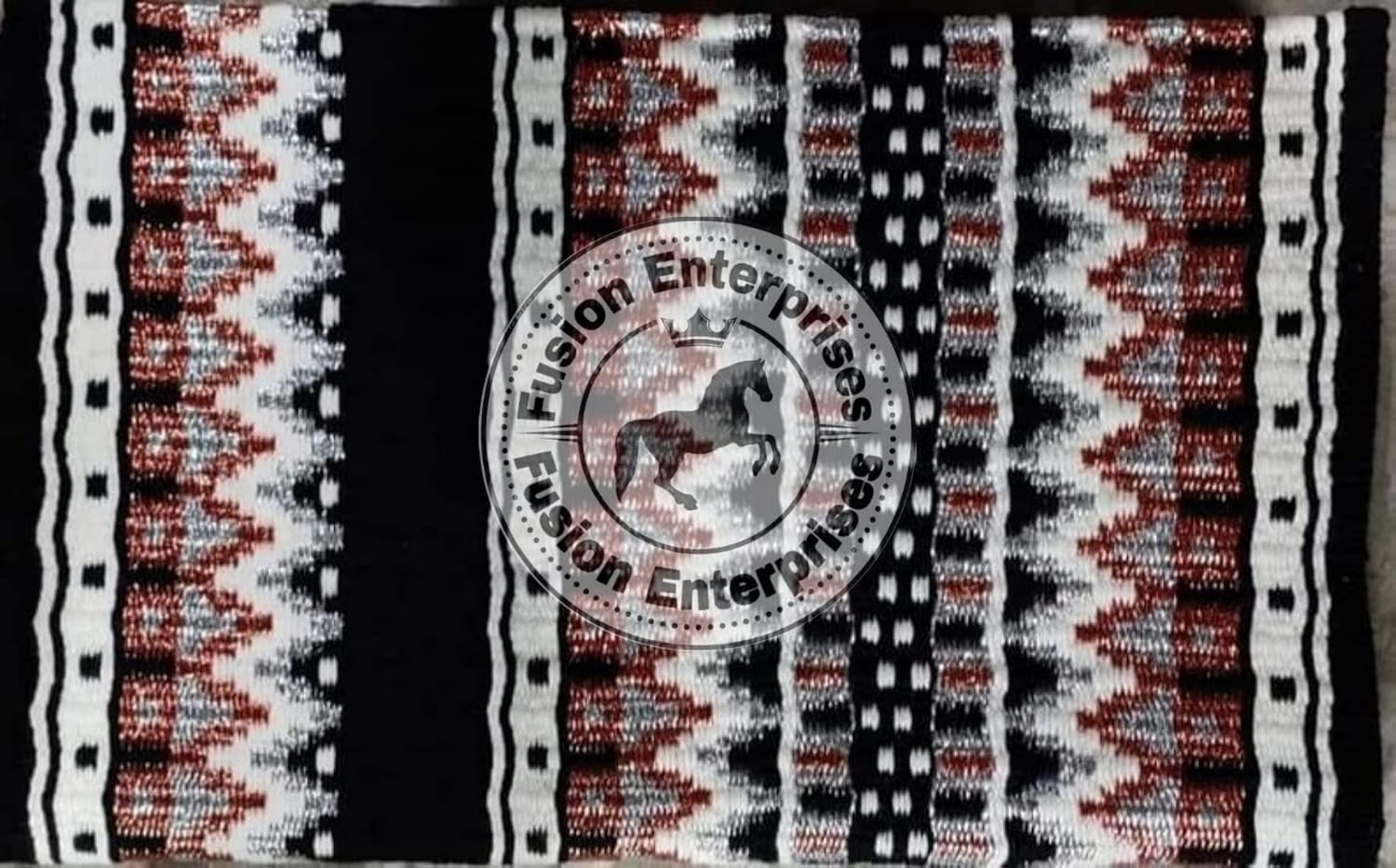 Handmade Western Show Saddle Blanket | Genuine New Zealand Wool Pad | Custom Equestrian Gear AM-498