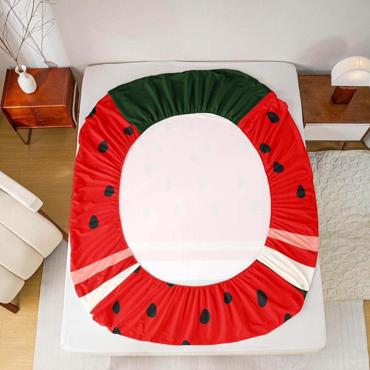 Erosebridal Summer Watermelon Sheet Set Full for Kids Girls Boys image 4