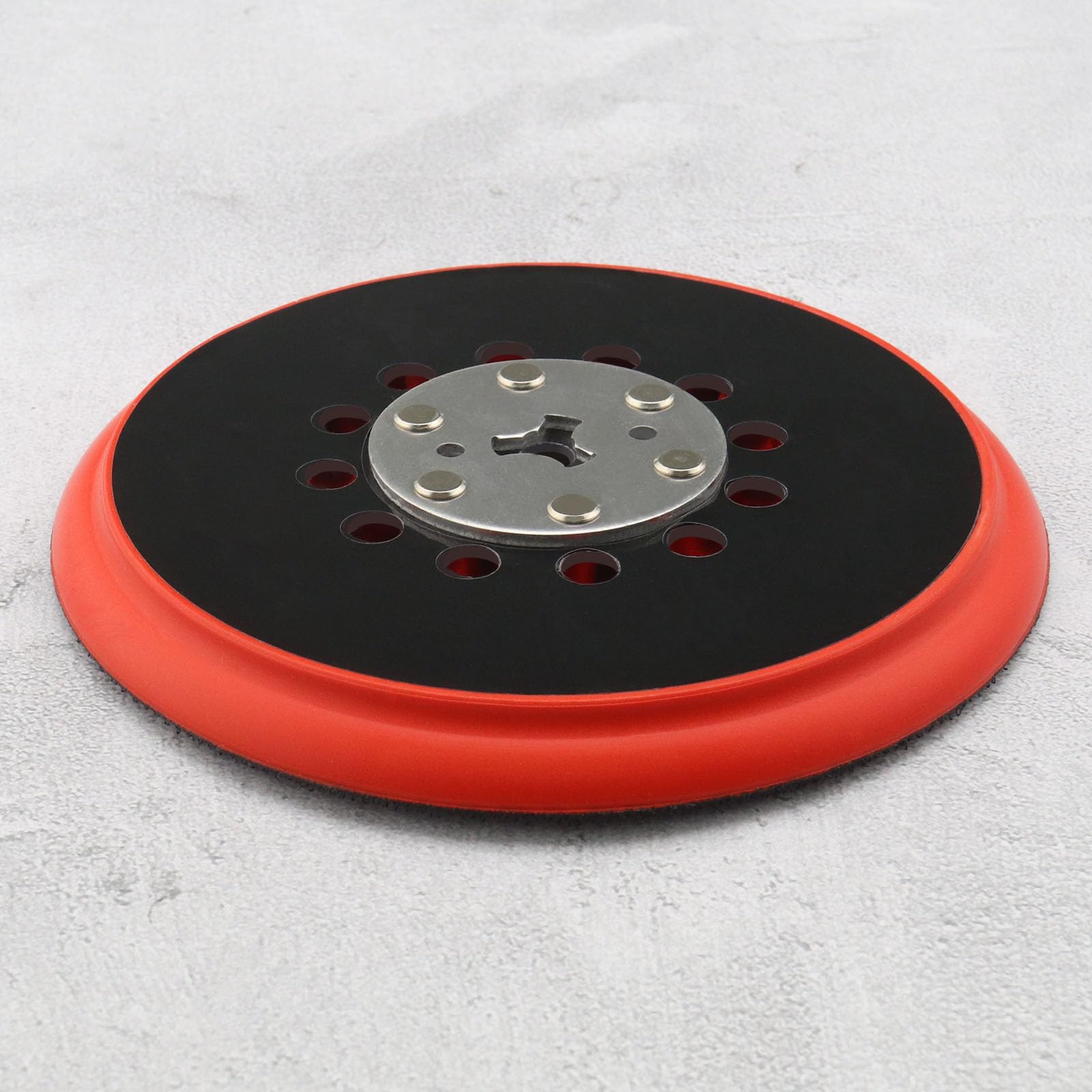 Tampone abrasivo compatibile con Bosch GET 75-150 GEX 34-150 GEX 40-150 Hook & Loop Platorello 6 pollici 150 mm 72 fori sostituisce OE 2608900007