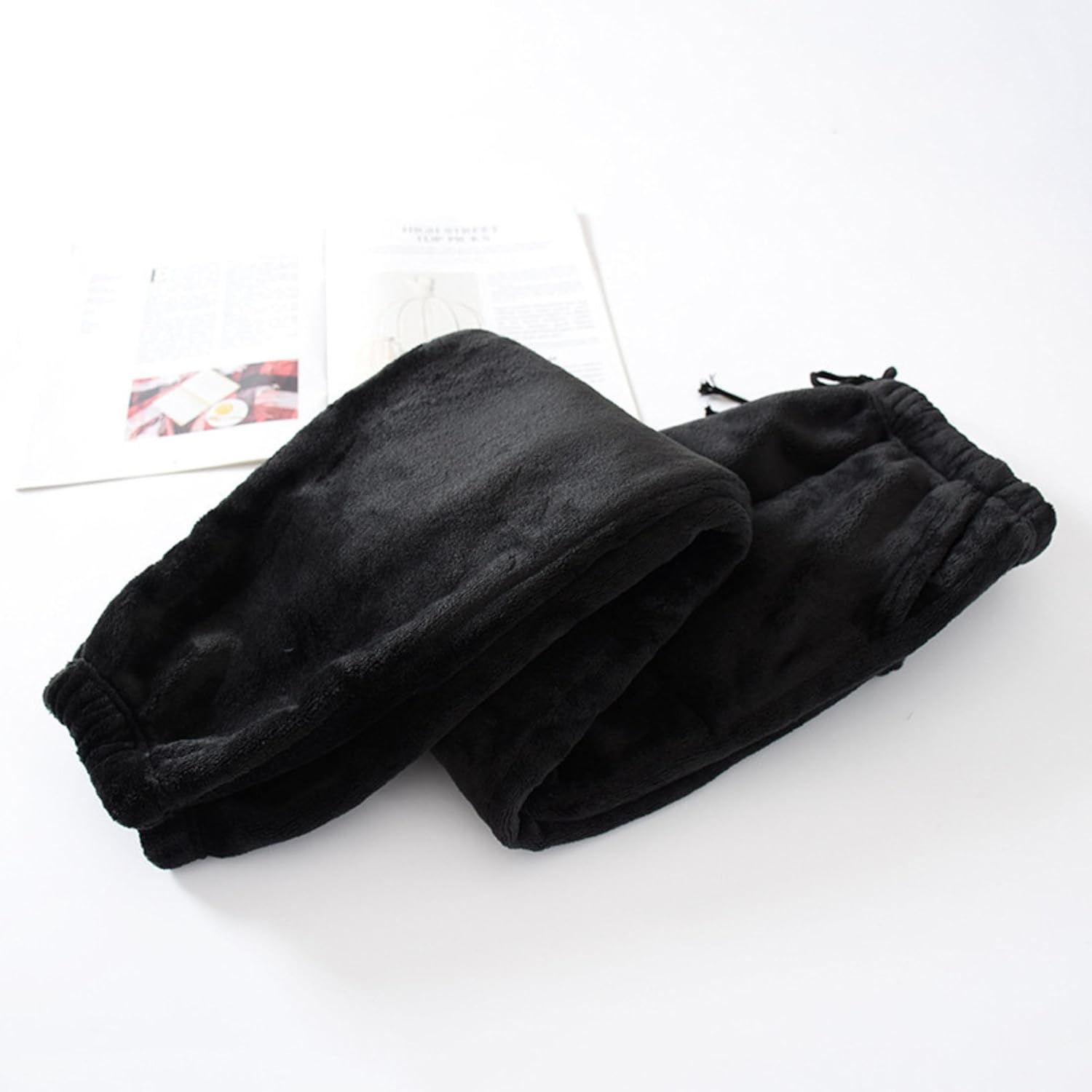 Fiona Jolin Women's Plush Fluffy Pajama Pants Winter Warm Fuzzy Fleece Lounge Bottoms Sleepwear with Pockets - Image 3