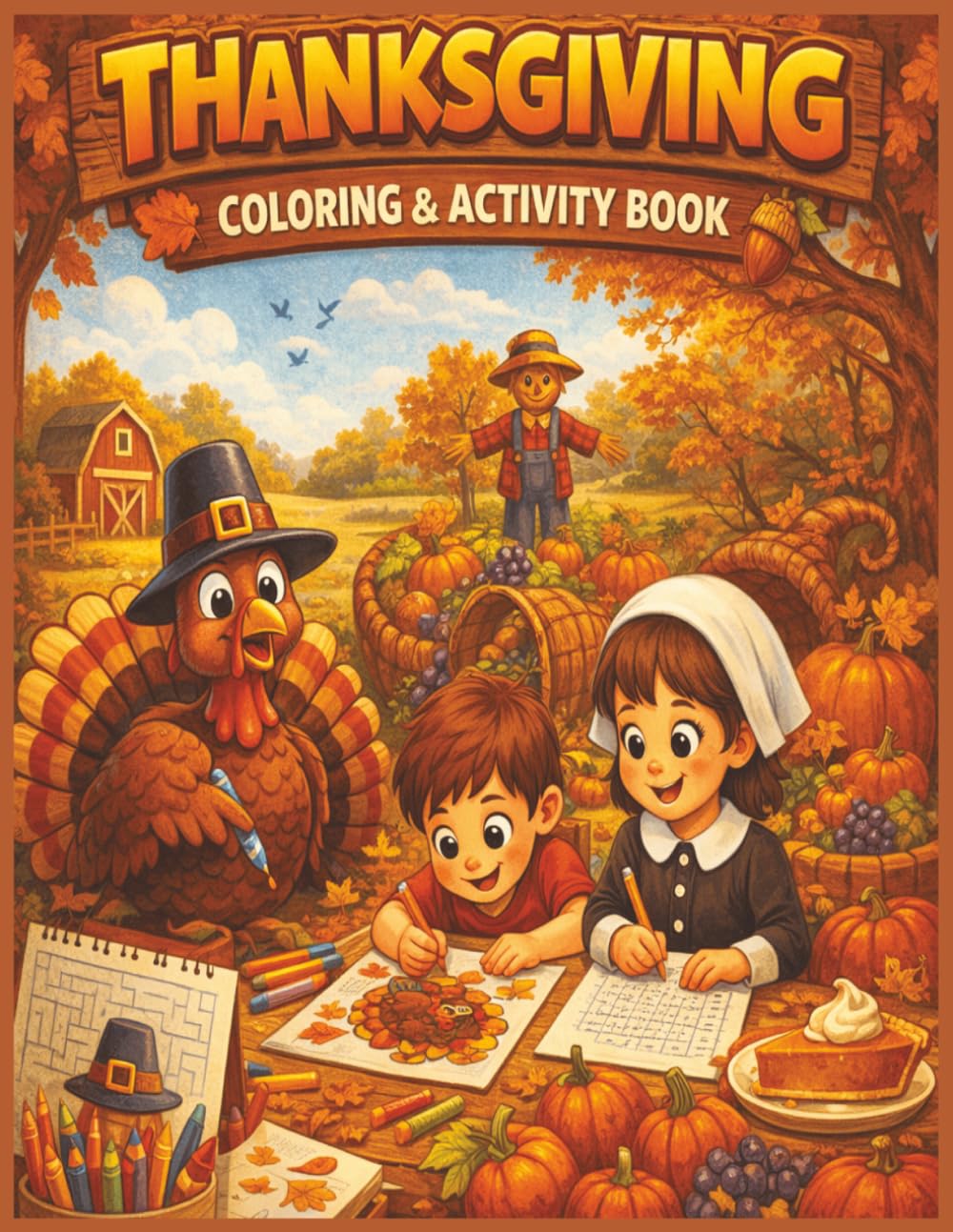 Thanksgiving Coloring & Activity Book: A Heartwarming Coloring & Activity Book for Giving Thanks Togethe (Holiday Coloring & Activity Book Series for All Ages)