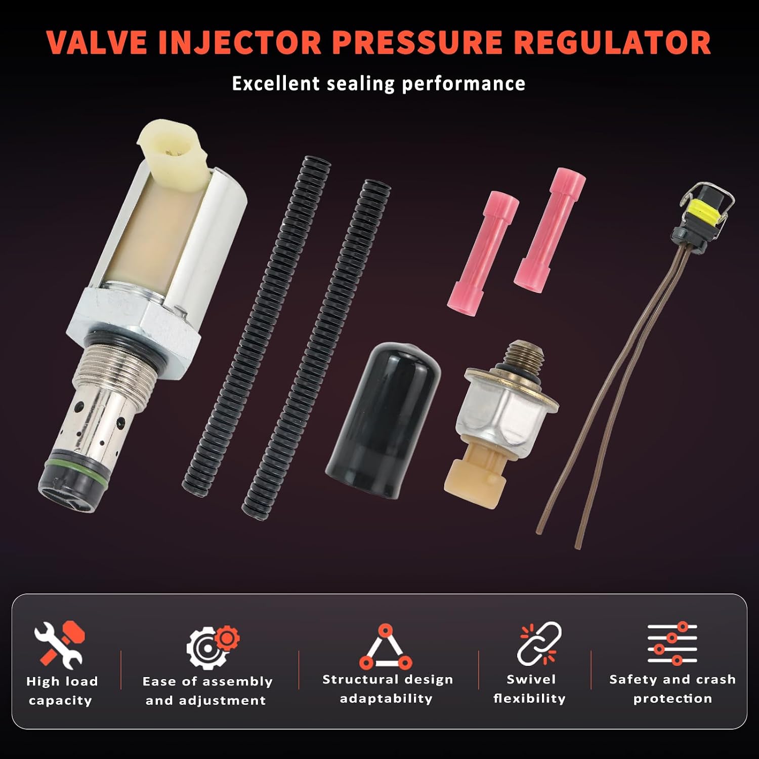 6.0 IPR Valve Fuel Injector Pressure Regulator with ICP Control Compatible with 2004-2010 Ford F250 F350 F450 F550 E350 E450 Super Duty 6.0L Replace CM5126 5C3Z-9C968-CA 1846057C1 3C3Z-9C968-AA