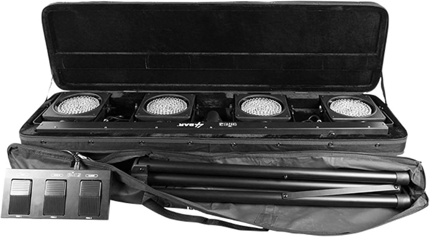 CHAUVET DJ 4 Bar LED Wash Light System w/Foot Switch & Carrying Case