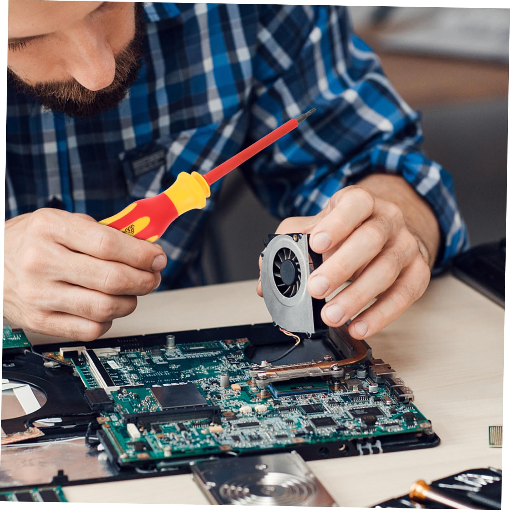 Tofficu 5 Set Cacciaviti Isolati per Elettricisti Kit Completo Elettrici per Riparazioni Domestiche e Lavori Elettrici Valigetta Inclusa Utensili Pratici e Sicuri per Ogni Occasione