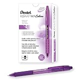Pentel RSVP RT Colors Retractable Ballpoint Pen, (1.0mm) Medium Line, Barrel, Violet Ink, Box of 12 (BK93CRV-V) – view 1