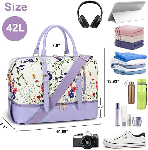 Miniatura 7 de Weekender Overnight - Bolsa de viaje de gran tamaño para hombres y mujeres