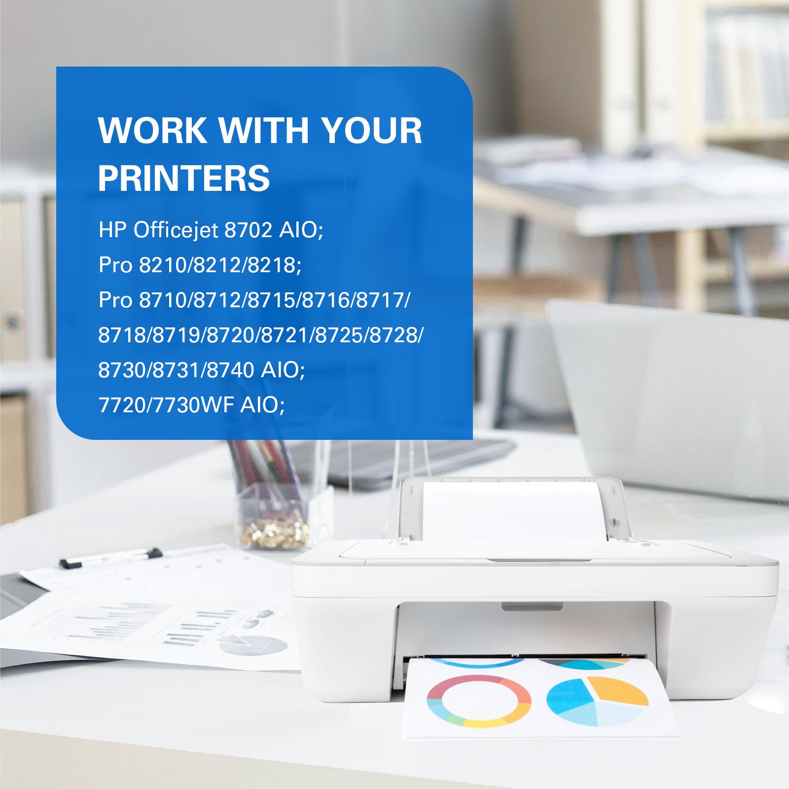 G&G Lot de 4 cartouches d'encre compatibles avec HP 953 XL 953XL