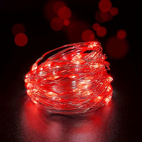 Miniatura 9 de Juego de 4 mini luces LED de hadas que funcionan con pilas, luces de gota de rocío para interiores con temporizador de 6 horas encendidas/18 horas