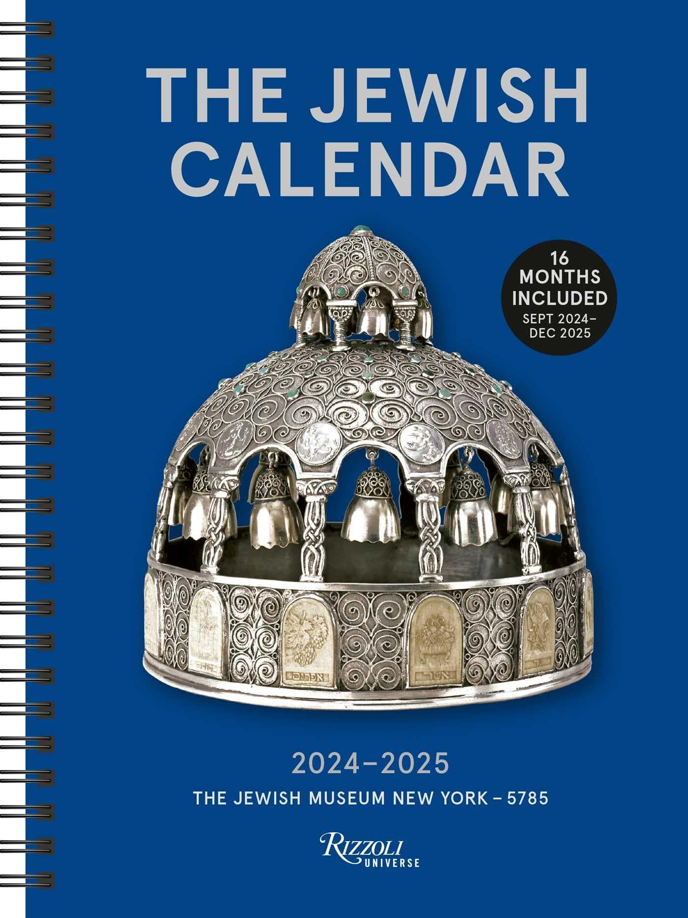 The Jewish Calendar 2024–2025 (5785) 16-Month Planner Calendar – Engagement Calendar, 24 September 2024