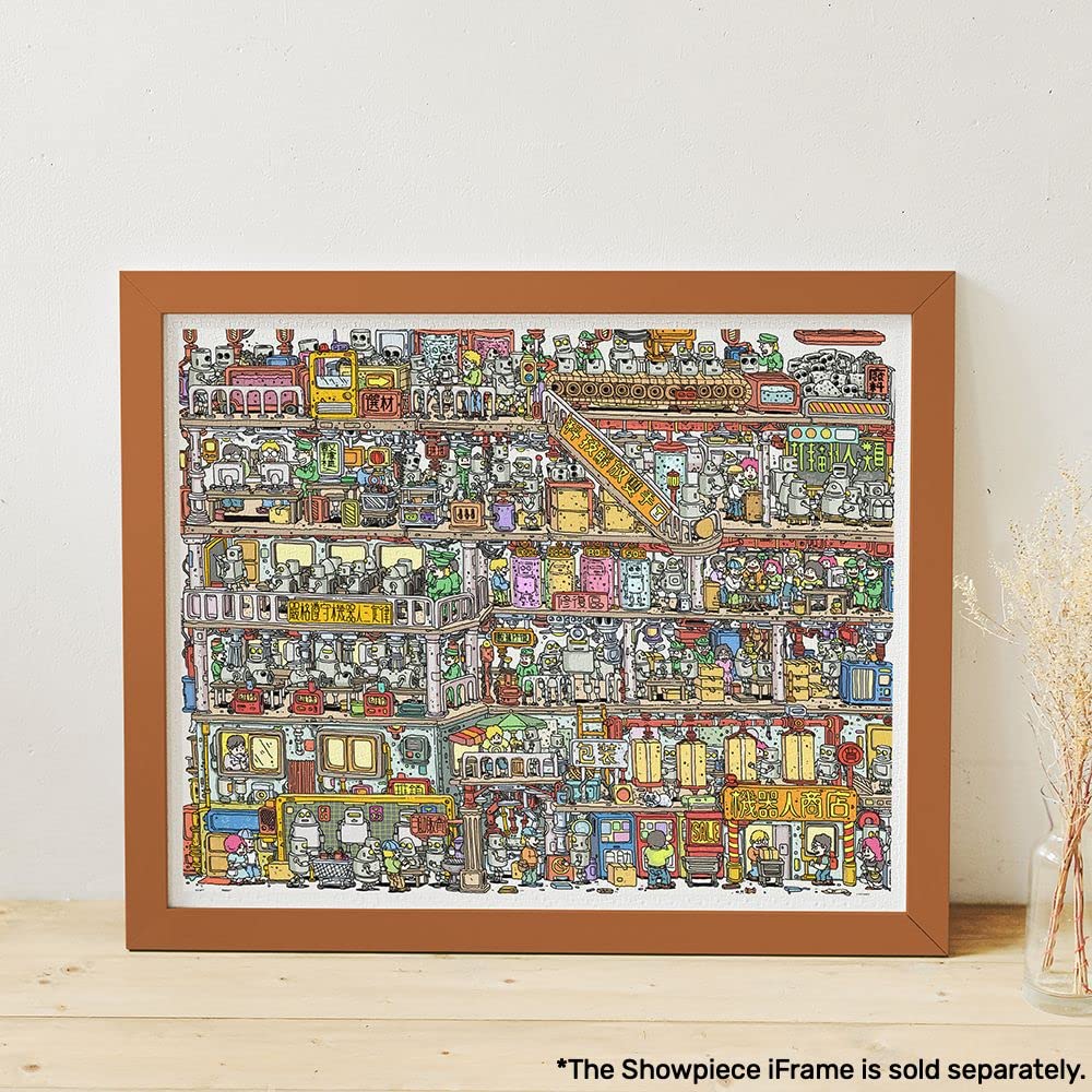 Pintoo FATFISHBOY - Robot Factory - Puzzle in plastica ad incastro facile da conservare, senza colla, H2646