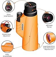 Vista 7 de Python Telescopio monocular de visión clara HD de 12 x 45 con Python 10x42 HD Explorer Telescopio monocular para adultos de alta potencia BAK4 Prism
