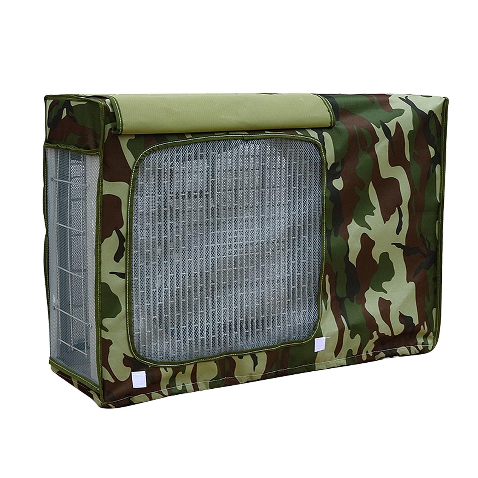 Funda Aire Acondicionado Exterior, Tela Oxford 600D, para Exteriores, Ideal para el Invierno, Sin Necesidad de Desmontarla, Bomba de Calor, Condensador Compresor(Green,100x80x43cm/39x32x17in)