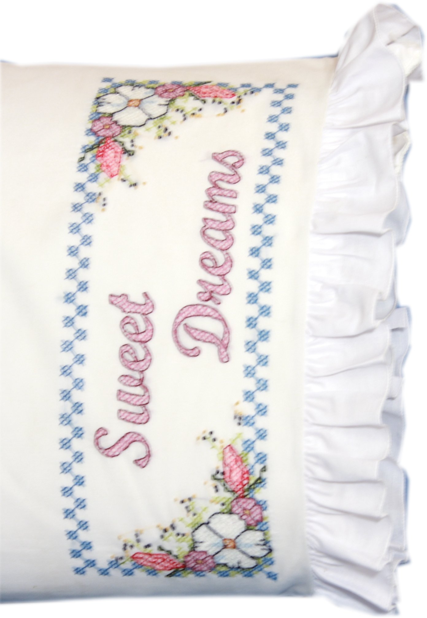 Stamped Embroidery Pillow Cases EMBROIDERY & ORIGAMI