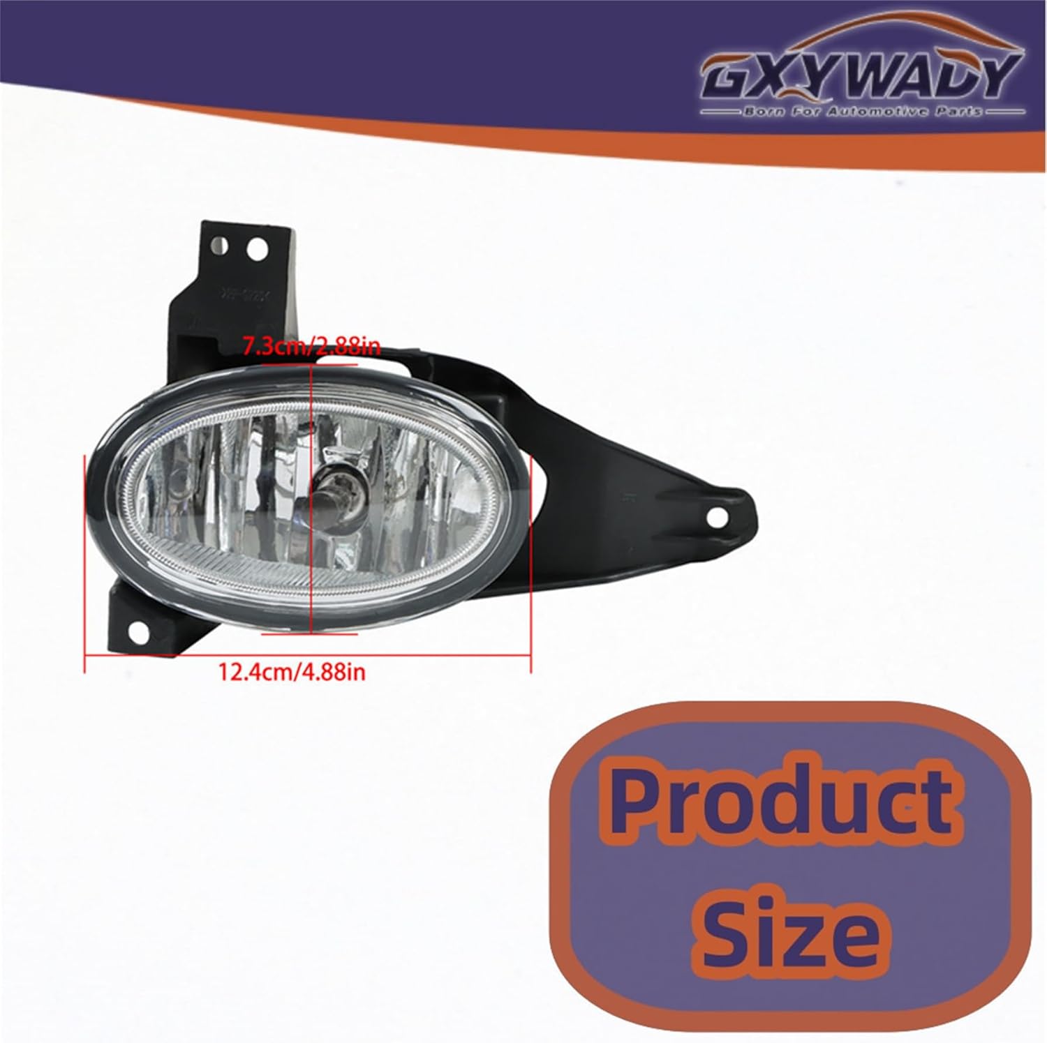 GXYWADY Fog Lamps Replacement for CR-V CRV 2017 2018 Left and Right Side Fog Lights with Chrome Bezel Bulbs Wiring Replacement for 33901-SLE-305 33951-SLE-305