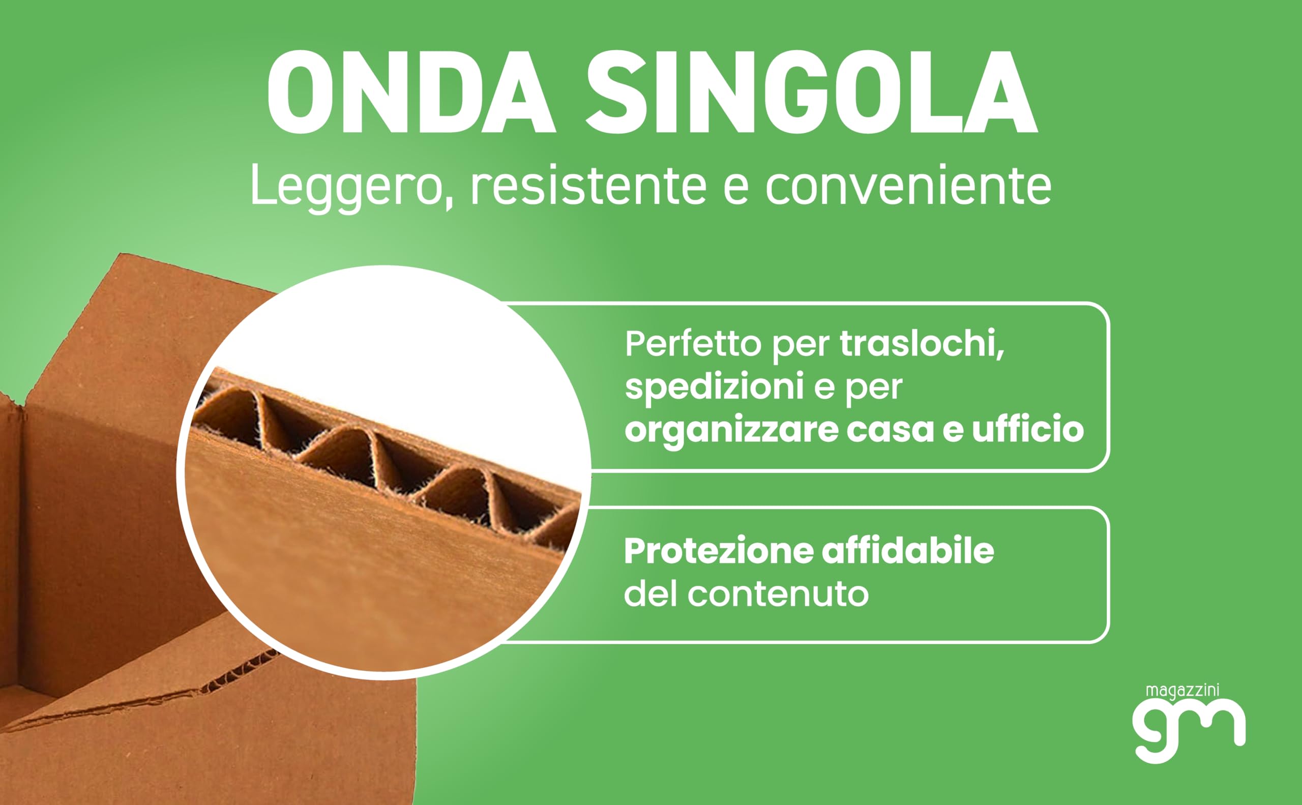 Scatole di Cartone Resistenti per Trasloco Avana Robuste Riutilizzabili 5pz 40x30x35 MonoOnda