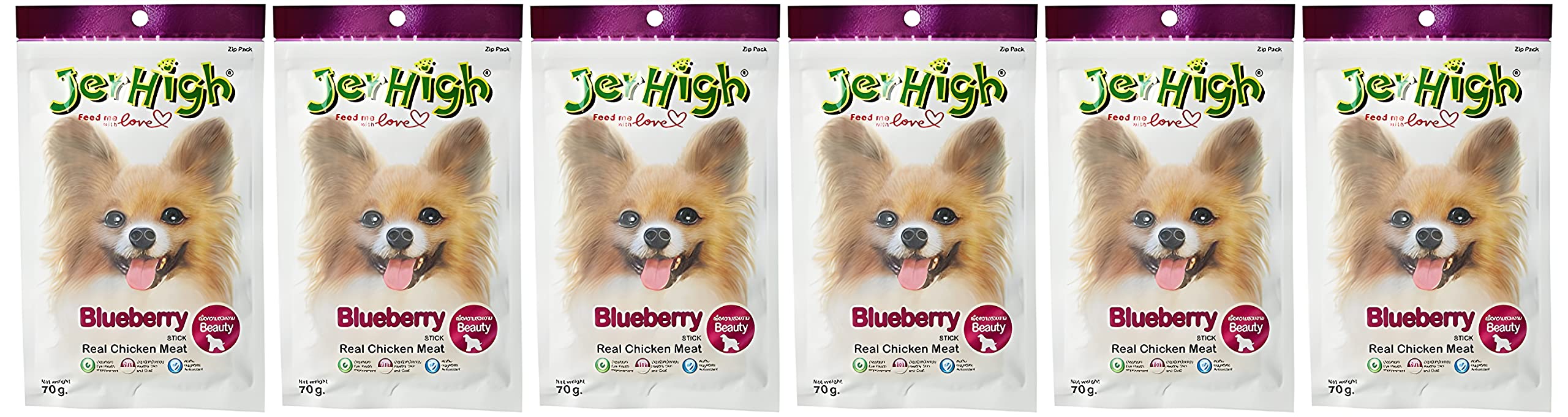 Jerhigh Real Chicken Meat Blueberry Stick Dog Treats, Fully Digestible Healthy Snack & Training Treat Size- 70gm (Pack of 3) (B0C33Y1VVG) Amazon Price History, Amazon Price Tracker