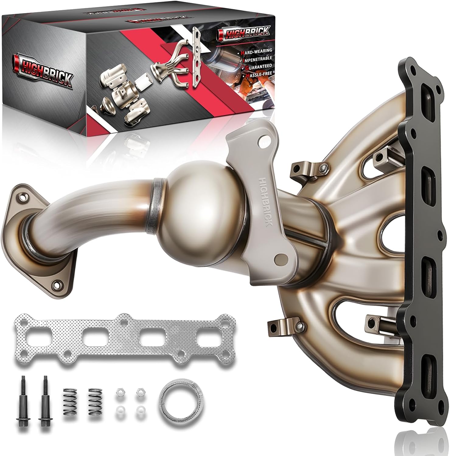 Catalytic Converter Exhaust Manifold Compatible with Jeep Compass/Patriot 2007-2017 (4WD Only), Dodge Caliber 2007-2008 2.4L l4 (4WD Only) (EPA Compliant)