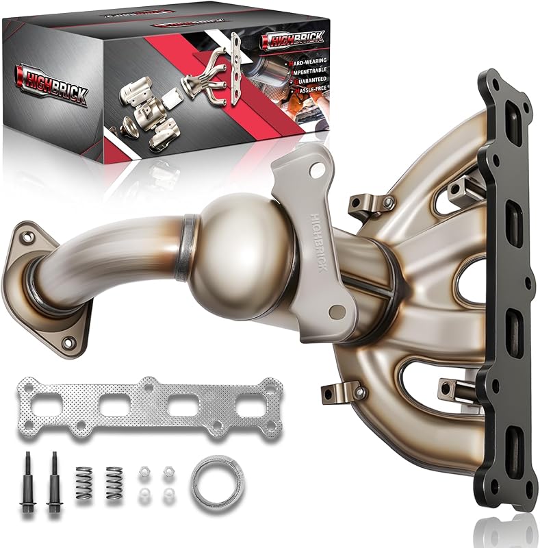 Catalisador com coletor de escape HIGHBRICK para Jeep Compass e Patriot 2.4L 4WD e Dodge Caliber 2.4L AWD – 1 unidade