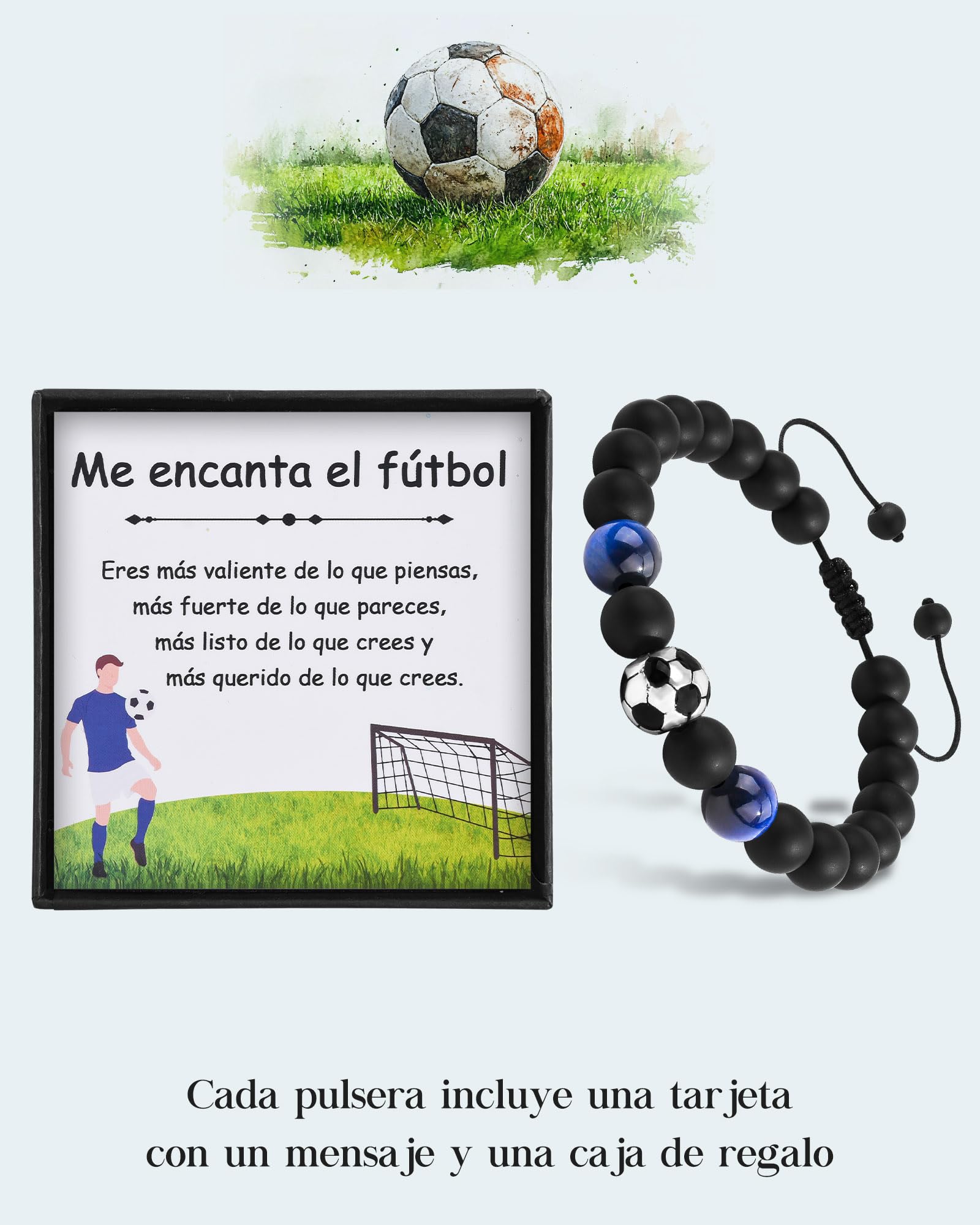 VGWON Pulsera de Fútbol Regalos para Niños Adolescentes 7-18 Años Originales Unisex Navidad