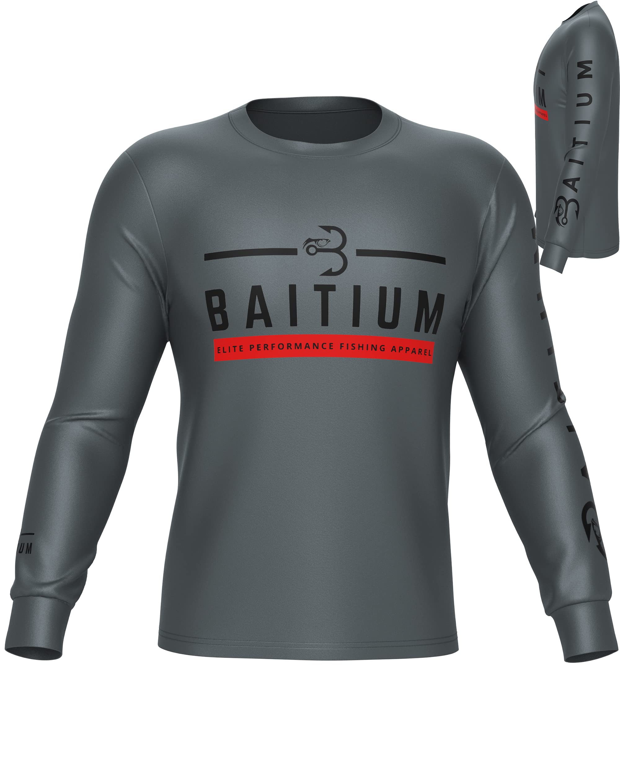Baitiumfishing Shirts For Men Long Sleeve Tee Uv Sun Protection