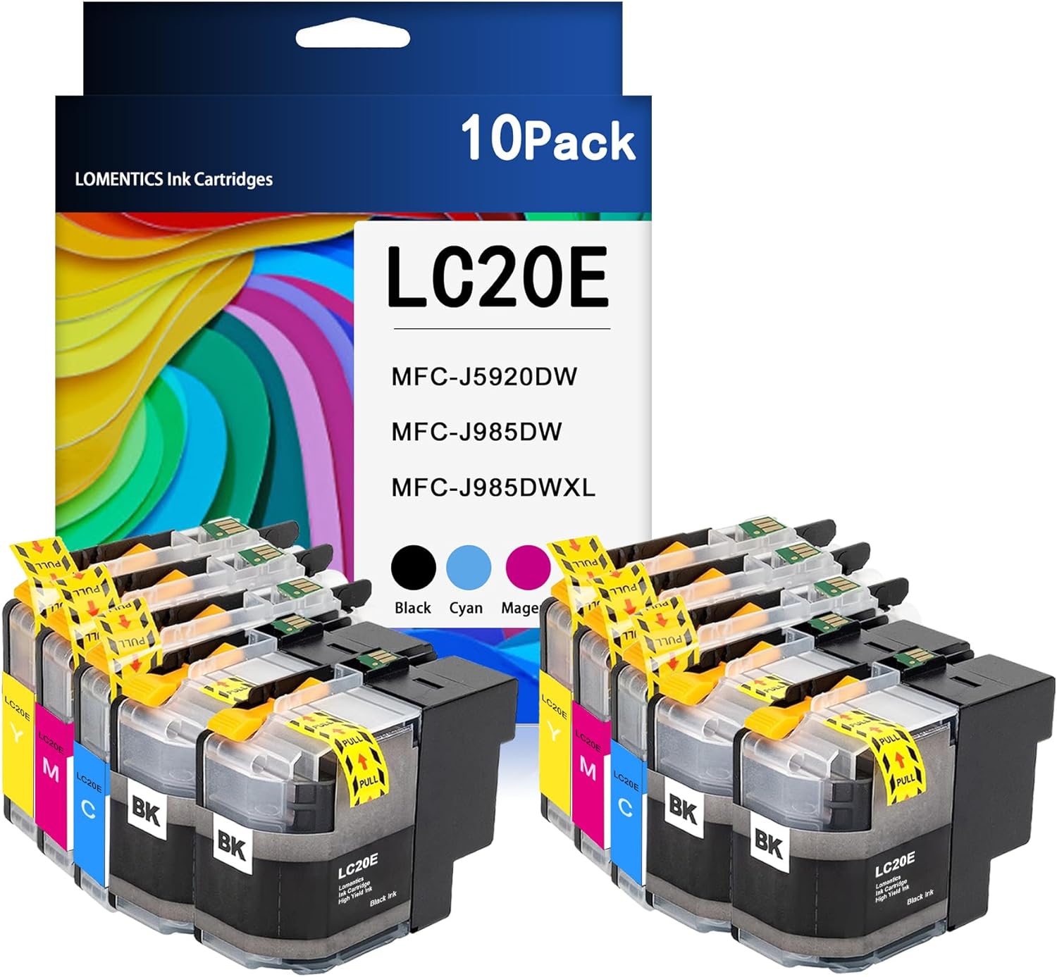 LC20E Super High Yield Ink Cartridges (4 Black, 2 Cyan, 2
