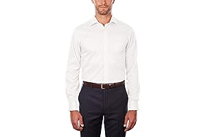Tailored Men's Regular Fit Flex Collar Stretch Dress Shirt in 17 36/37
