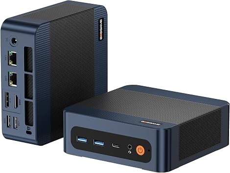 BOSGAME E7 Mini PC, Intel Core 3 100U 16GB DDR4 512GB PCIe SSD