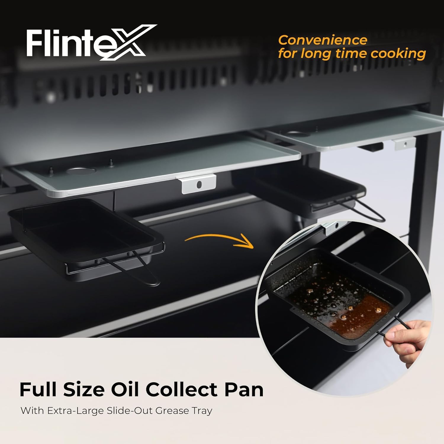 6 Burner Propane Gas Grill Griddle Combo with Porcelain-Enameled Cast Iron Grates and Pan, Dual Outdoor BBQ Grill with Flat Top Griddle for Outdoor Barbecue Cooking