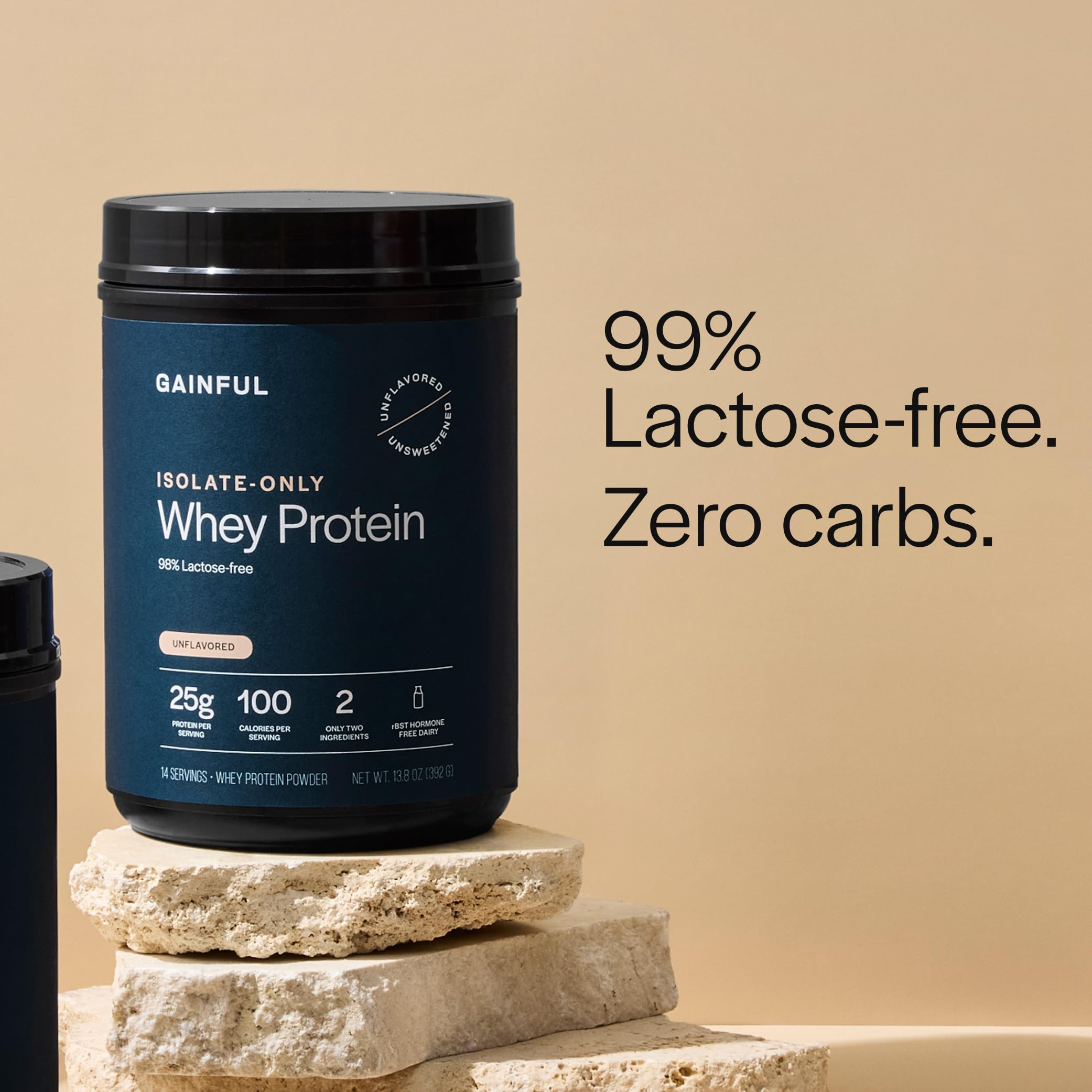 Gainful Whey Protein Isolate Powder, 25g Protein, Unflavored, 14 Servings — Amazon image 7